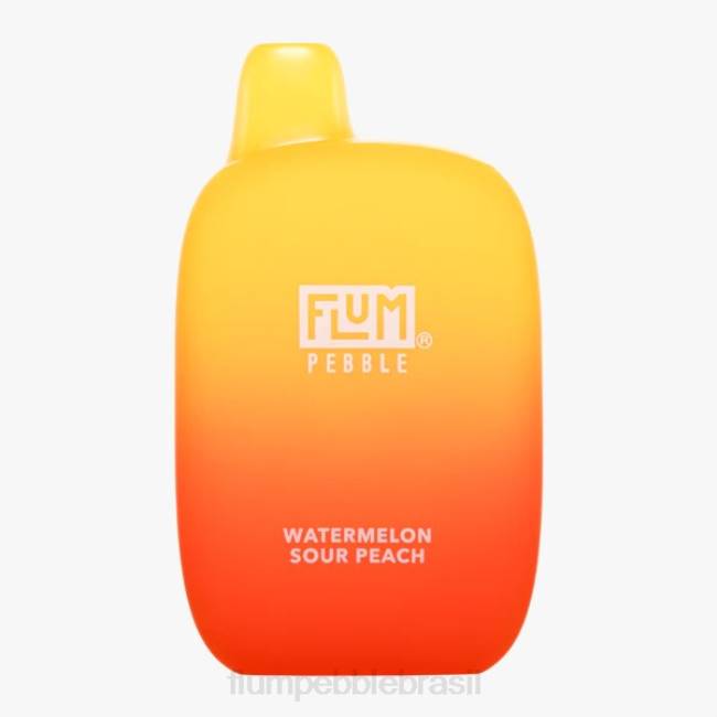 FLUM PEBBLES 6000 baforadas melancia pêssego azedo 828A86 | FLUM PEBBLE PRECIO